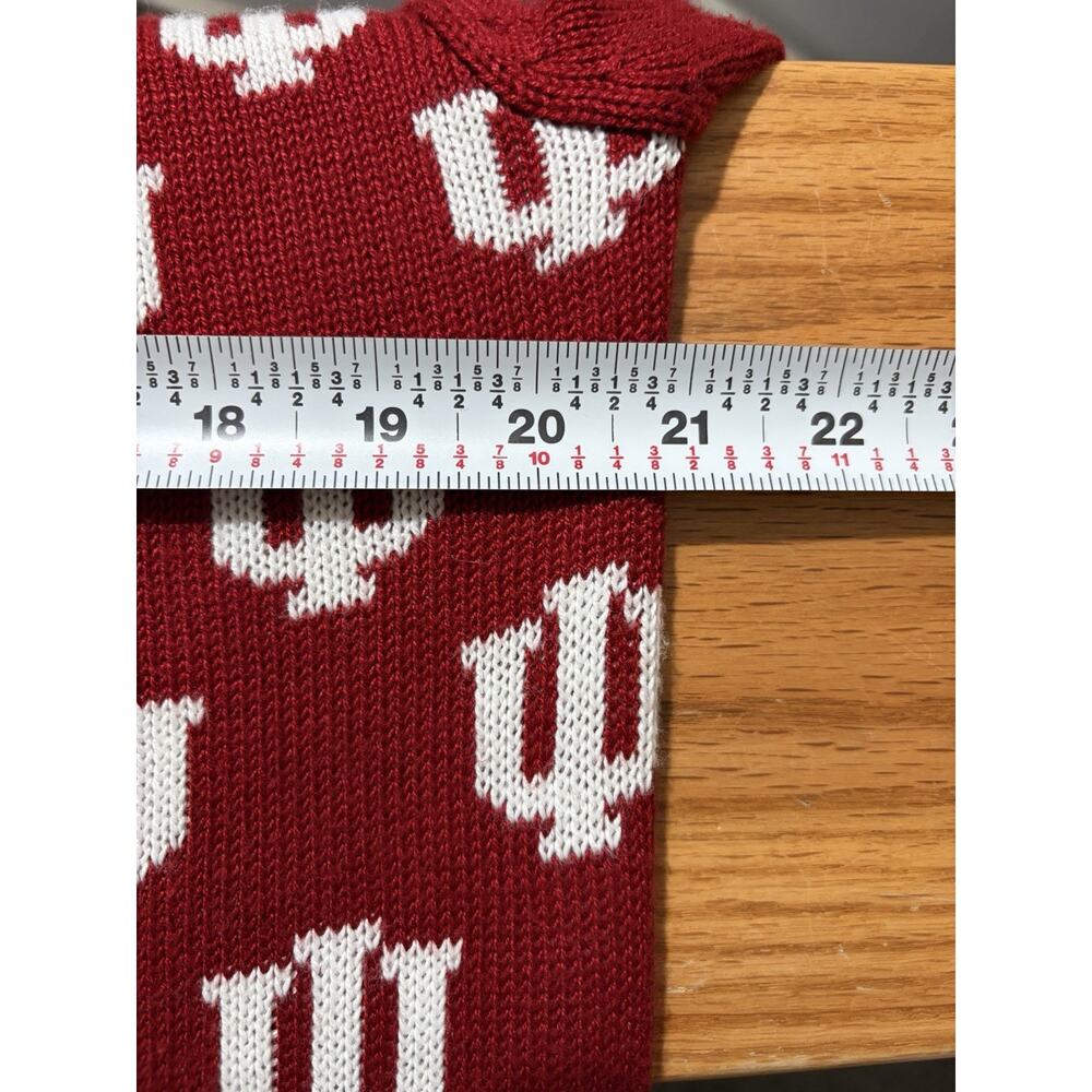 Vintage Joe College IU Cardigan Sweater Sz M Big Ten NCAA - Picture 5 of 6